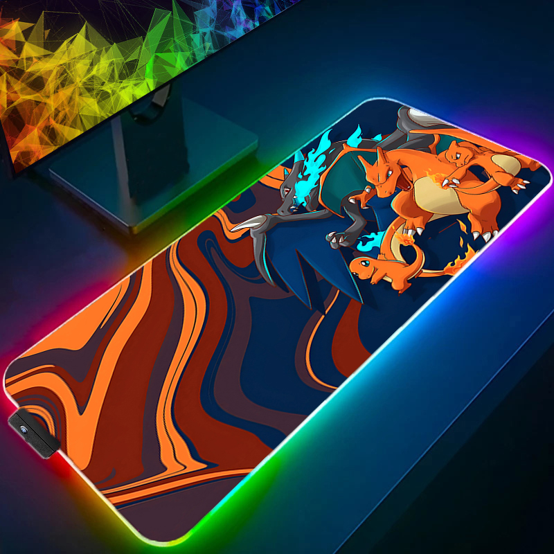 Gaming Keyboard Top - LED Light Desk Mat XXL Computer