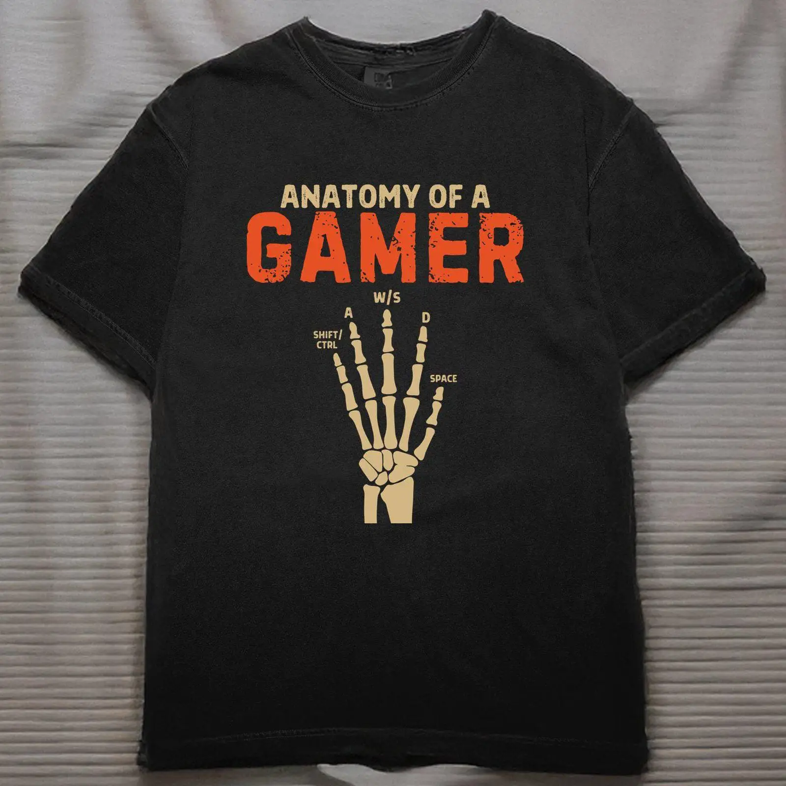 Gaming Keyboard Top - Anatomy of a Gamer Hand Skeleton