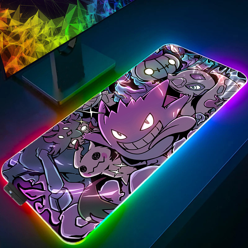 Gaming Keyboard Top - LED Light Mouse Pad Desk Mat