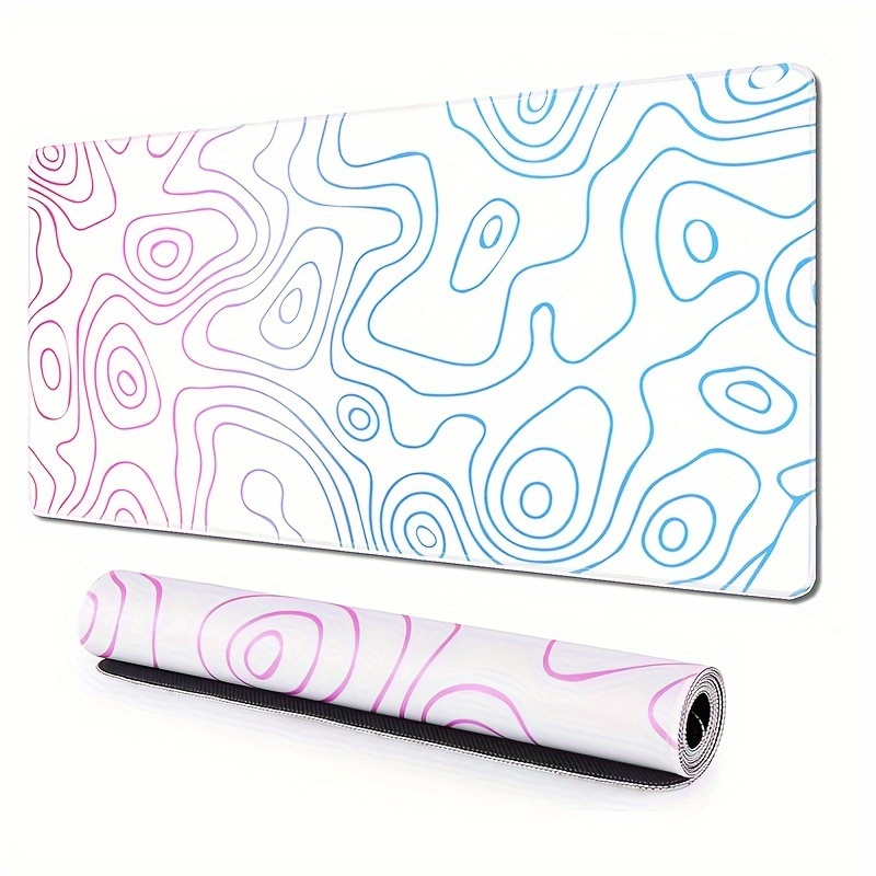 Gaming Keyboard Extension - Large gaming mousepad Colorful terrain striped
