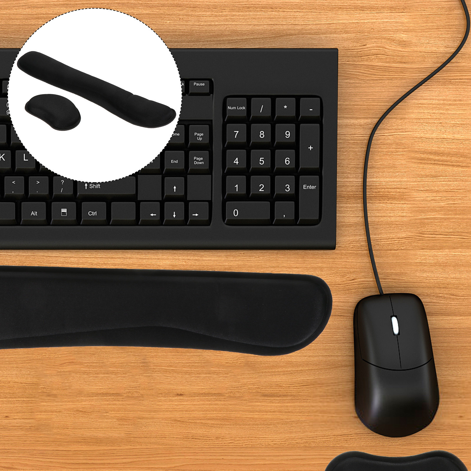 1Set Memory Foam Wrist Rest Se - огляд і ціна Gaming Keyboard And Mouse Set