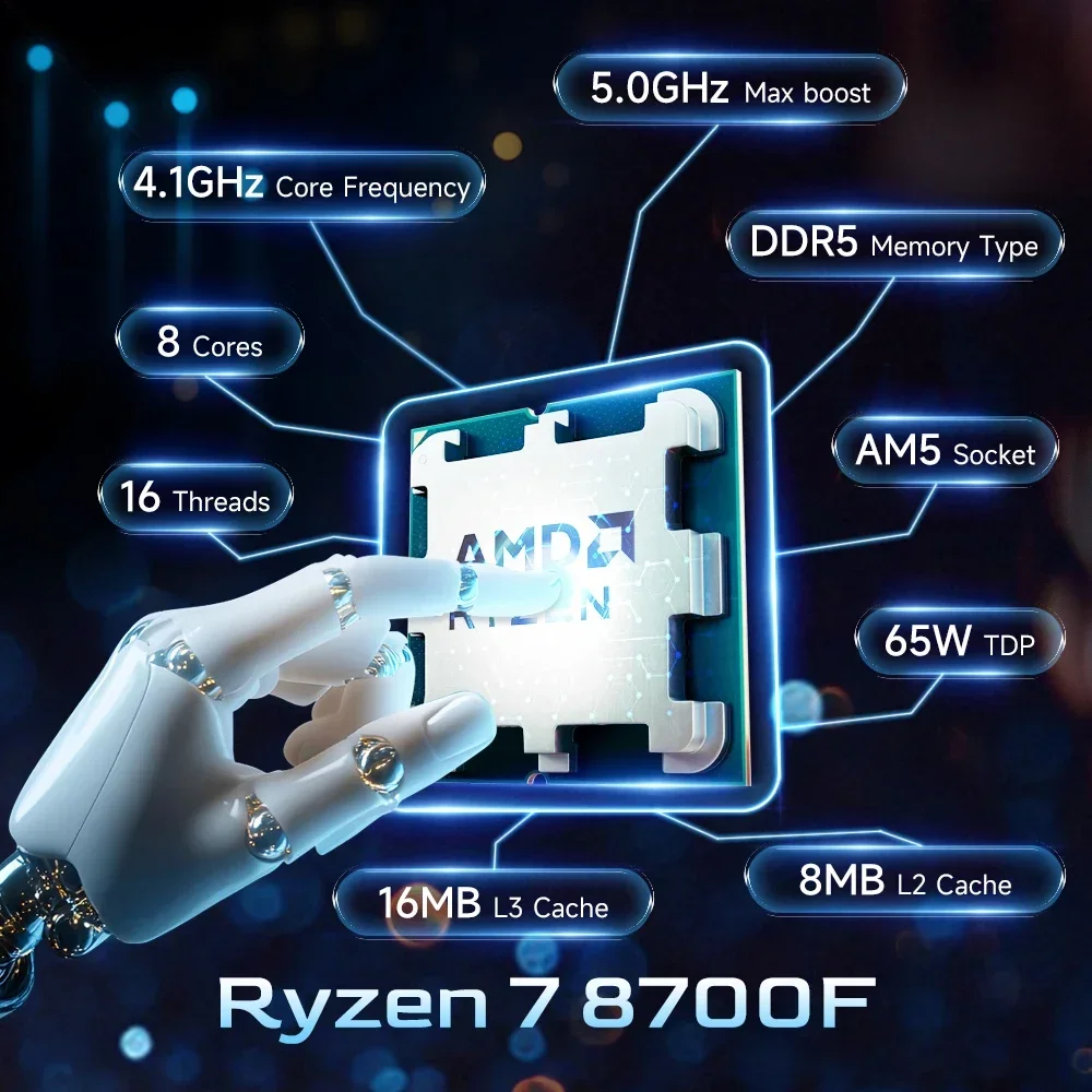 AMD Ryzen 7 8700F New CPU R7 8 - огляд і ціна Amd Cpu Ryzen 7