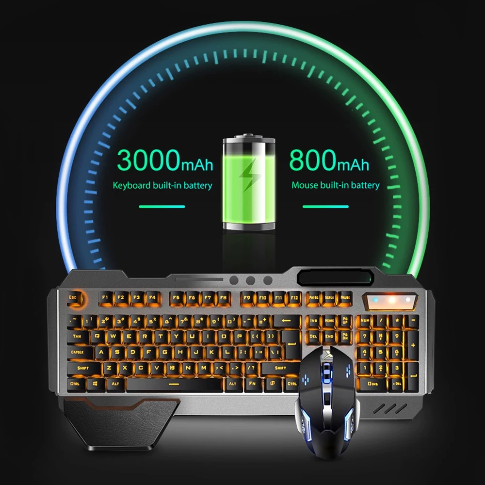 K680 Rechargeable 2.4G wireles - огляд і ціна Gaming Keyboard Mouse Wireless