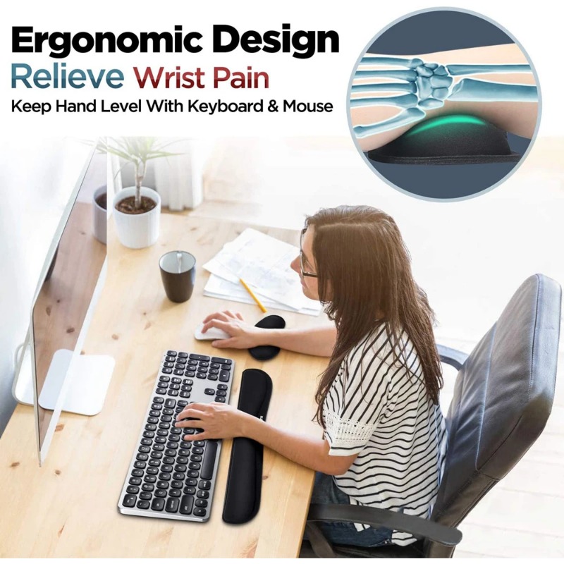 Ergonomic Keyboard Wrist Rest  - огляд і ціна Gaming Keyboard And Mouse Set
