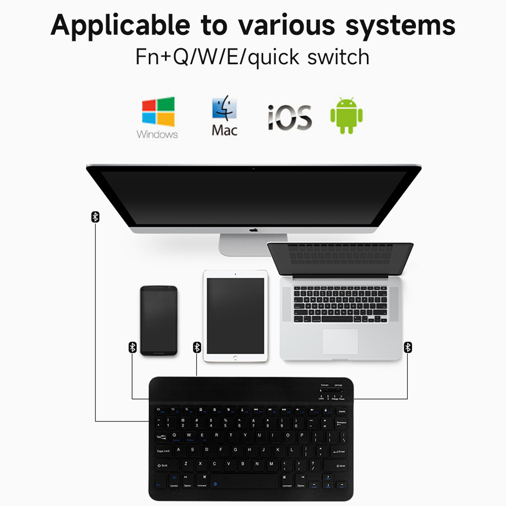 Bluetooth Keyboard for IOS And - огляд і ціна Gaming Keyboard Mouse Wireless