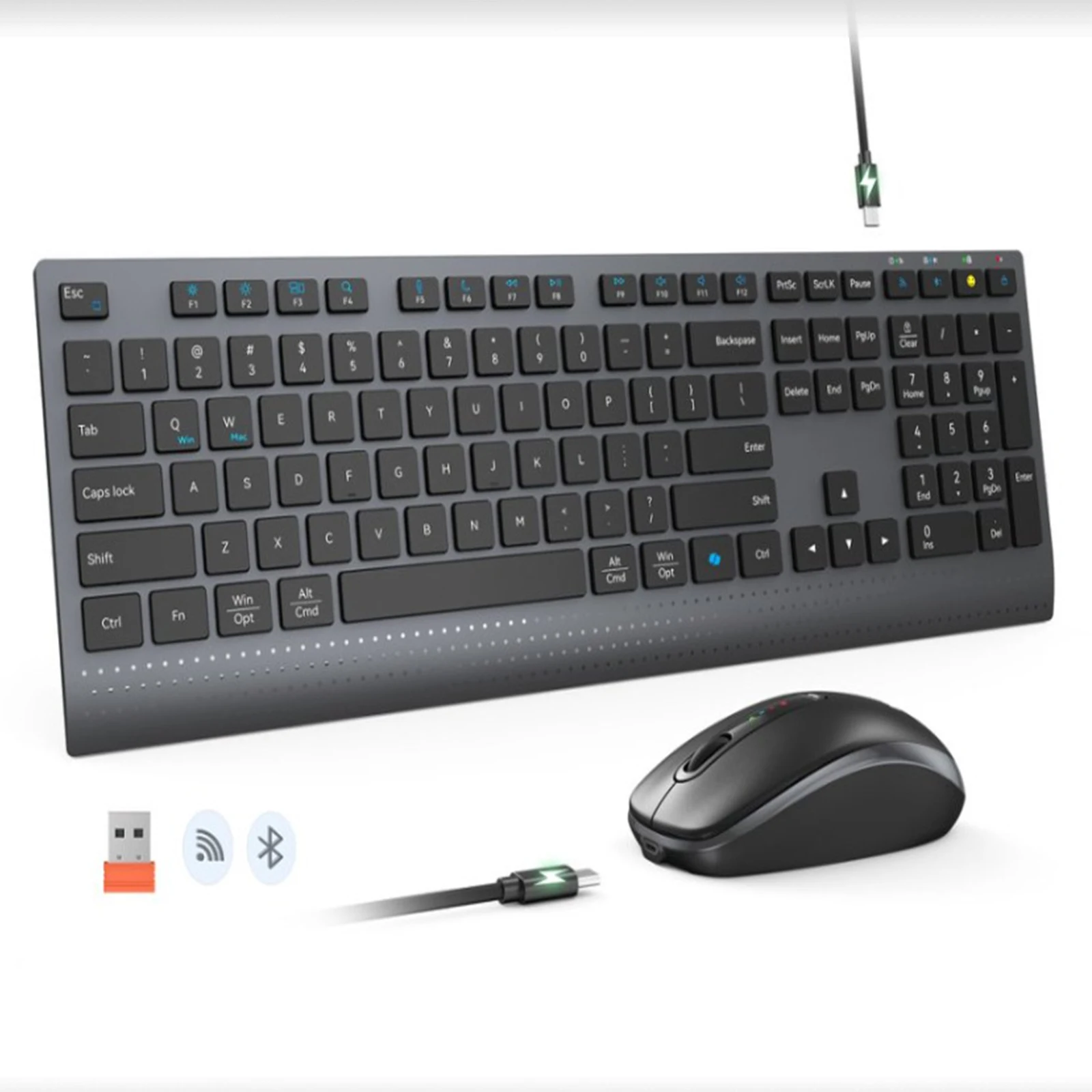 2.4G Bluetooth Dual-mode Wirel - огляд і ціна Gaming Keyboard And Mouse Set