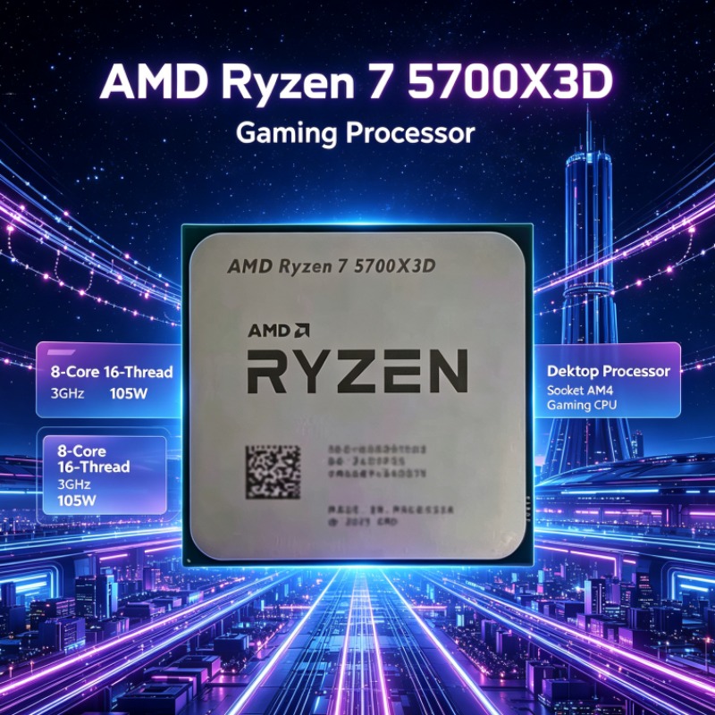 AMD Ryzen 7 5700X3D Desktop CP - огляд і ціна Amd Cpu Ryzen 7