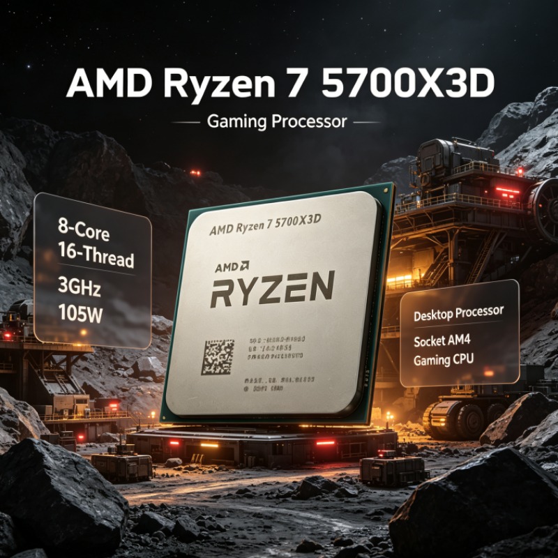 AMD Ryzen 7 5700X3D Desktop CP - огляд і ціна Amd Cpu Ryzen 7