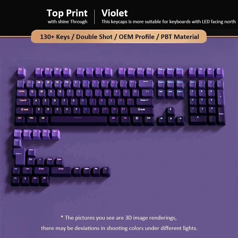 Custom Gradient Violet OEM Pro - огляд і ціна Gaming Keyboard Top