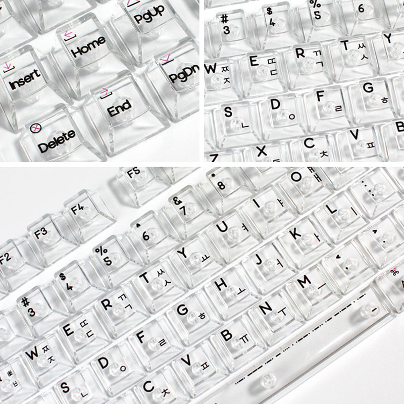 Korean Layout 132 Key UV Print - огляд і ціна Keyboard Gaming Transparent