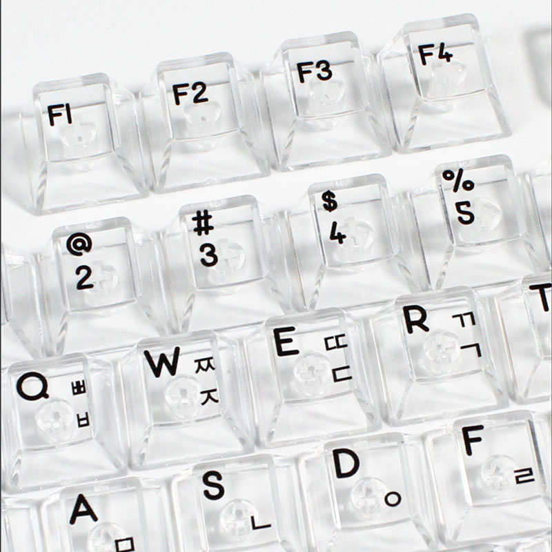 Korean Layout 132 Key UV Print - огляд і ціна Keyboard Gaming Transparent