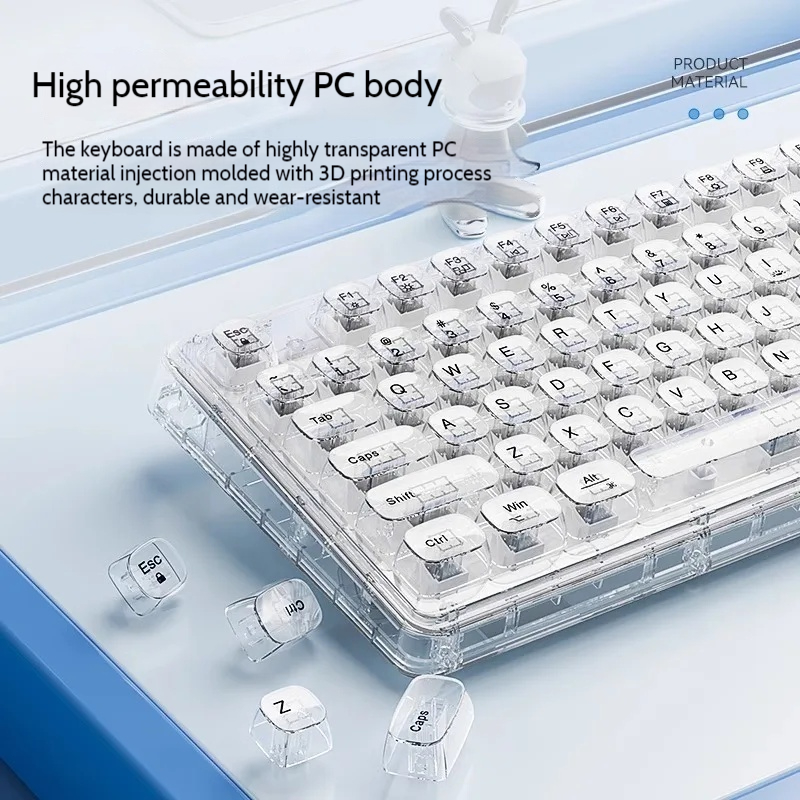 Leilin Z99 Ice Transparent Wir - огляд і ціна Keyboard Gaming Transparent
