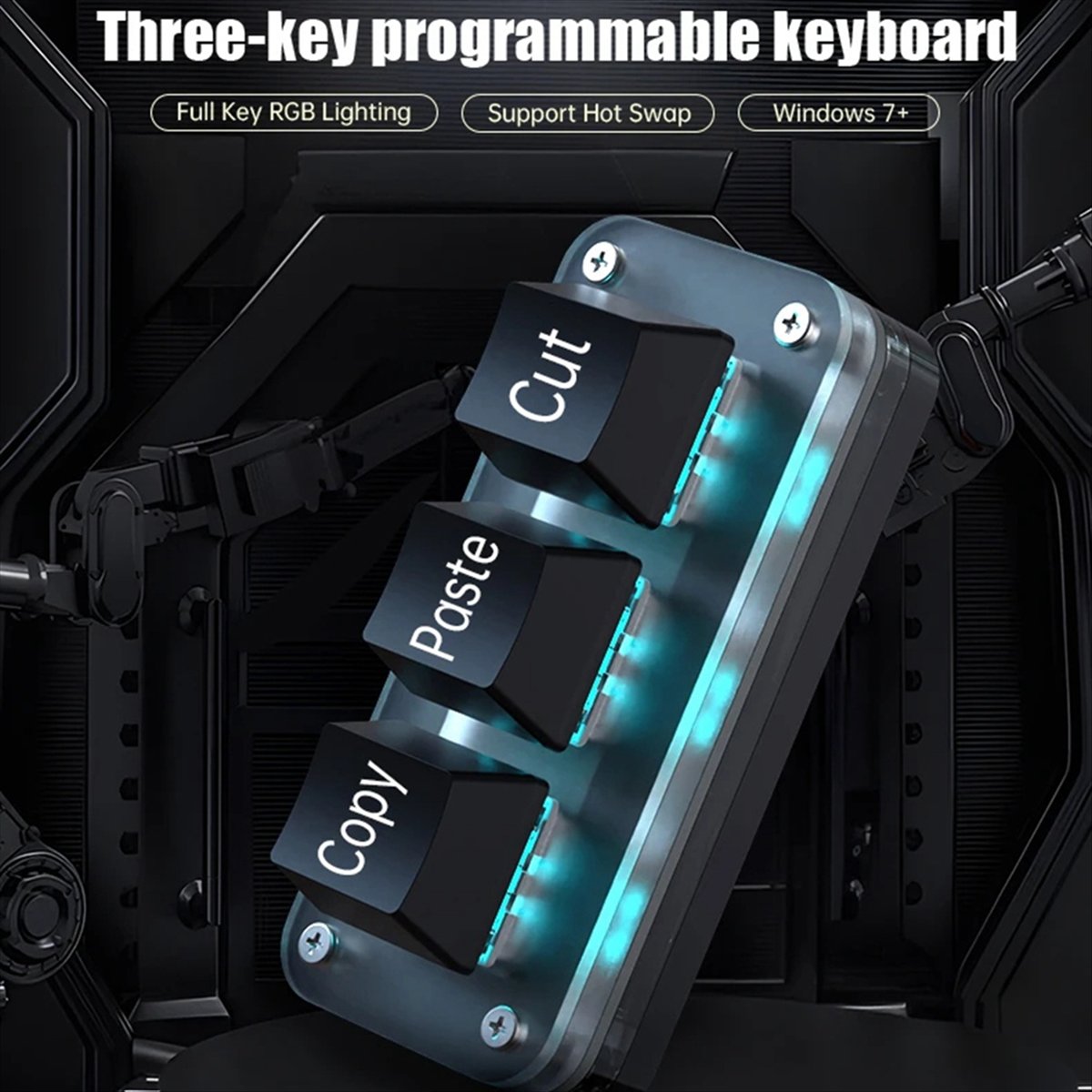 doyou 3 Keys Macro Programming - огляд і ціна Gaming Keyboard Mini
