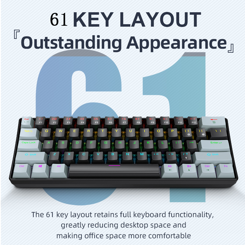 K61 Wired Mechanical Gaming Ke - огляд і ціна Gaming Keyboard And Mouse Set