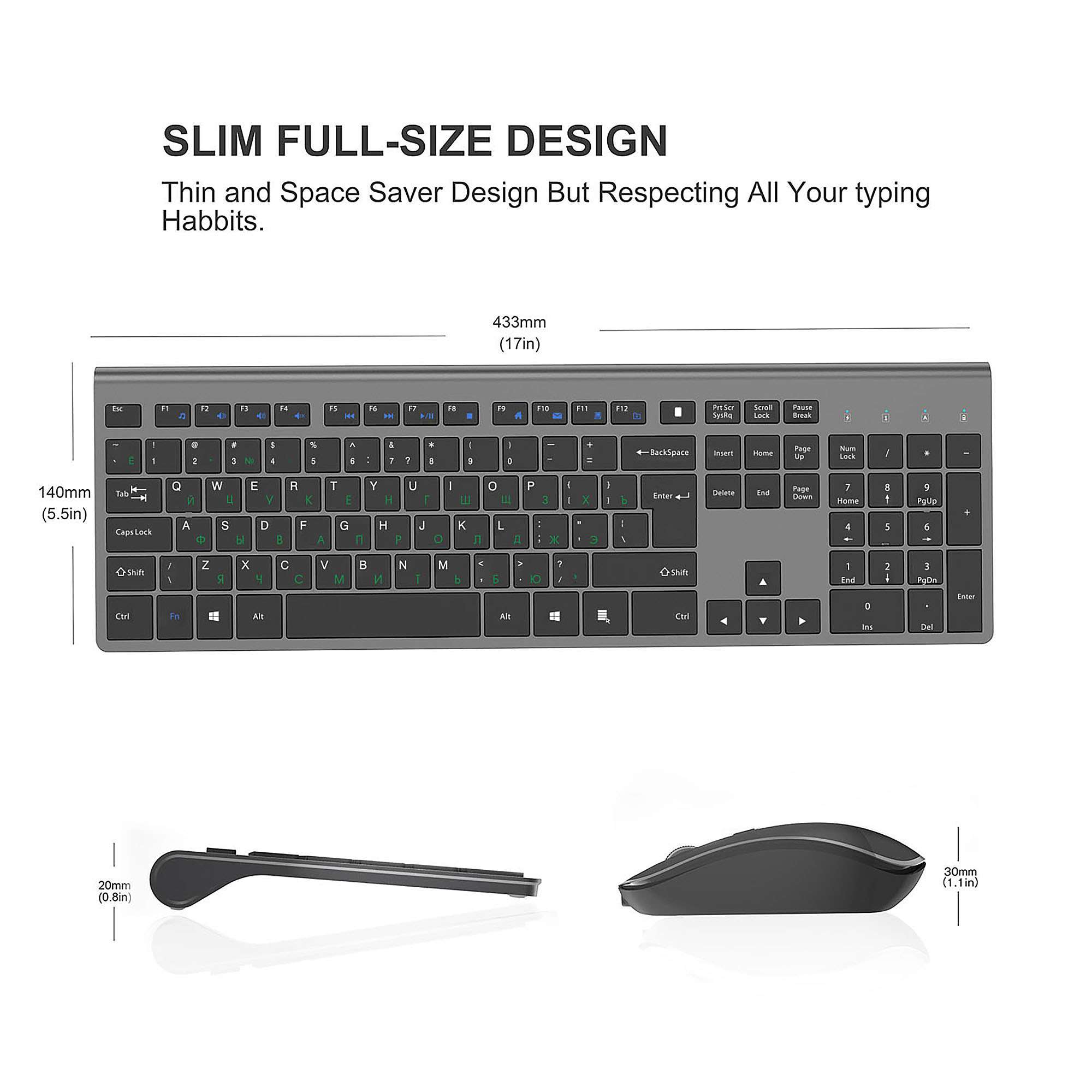 2.4G Rechargeable Wireless Key - огляд і ціна Gaming Keyboard Mouse Wireless