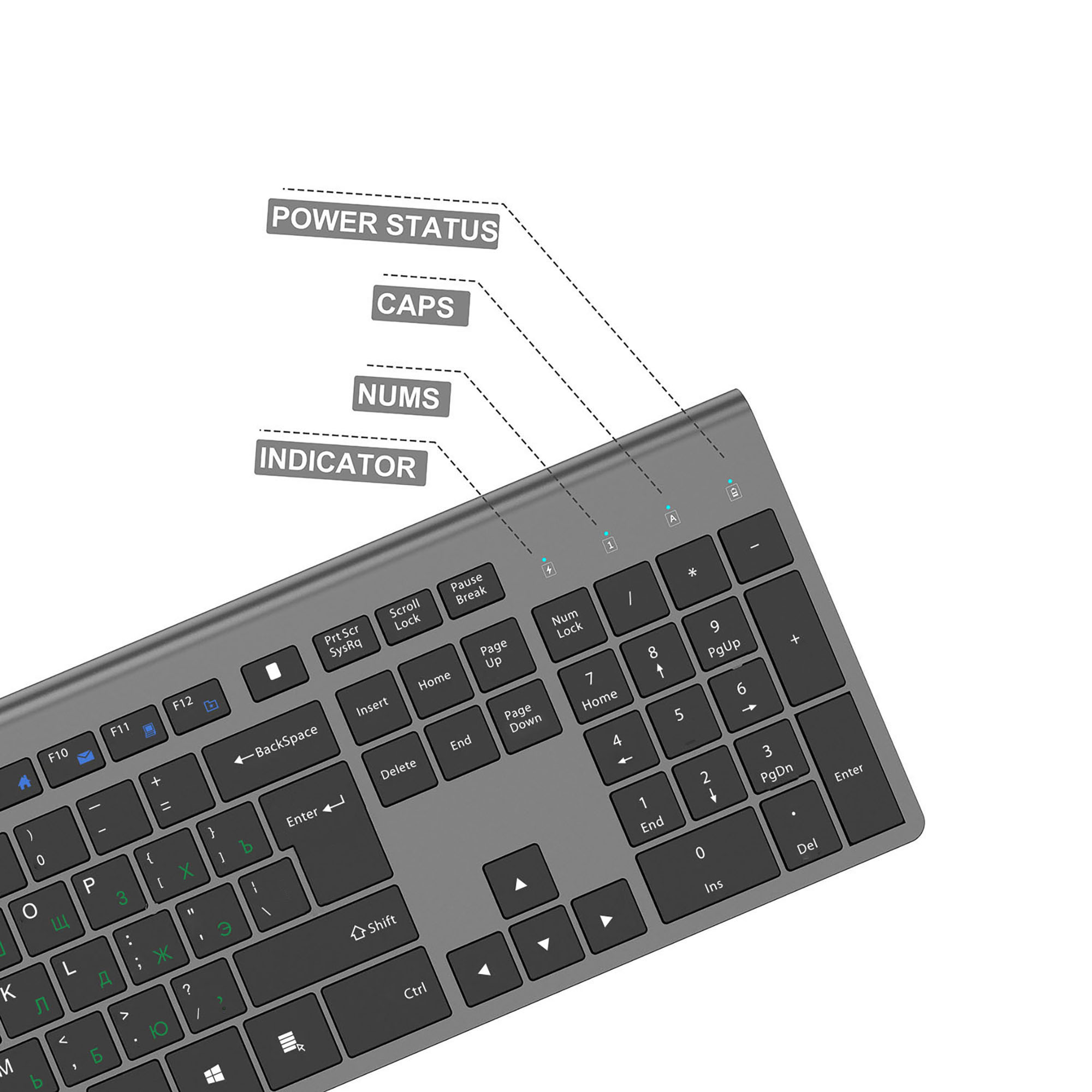 2.4G Rechargeable Wireless Key - огляд і ціна Gaming Keyboard Mouse Wireless