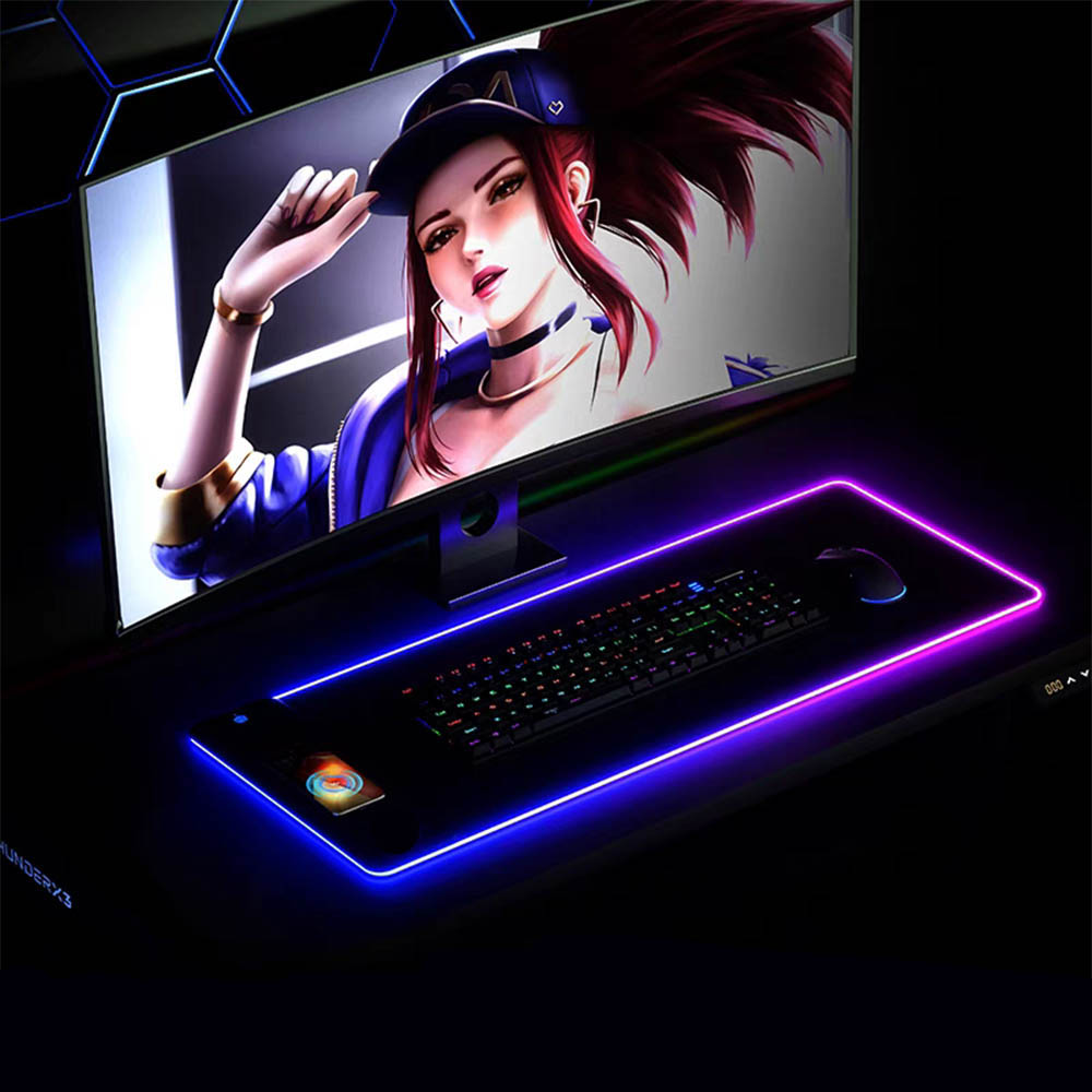 RGB mouse pad with wireless ch - огляд і ціна Gaming Keyboard Mouse Wireless