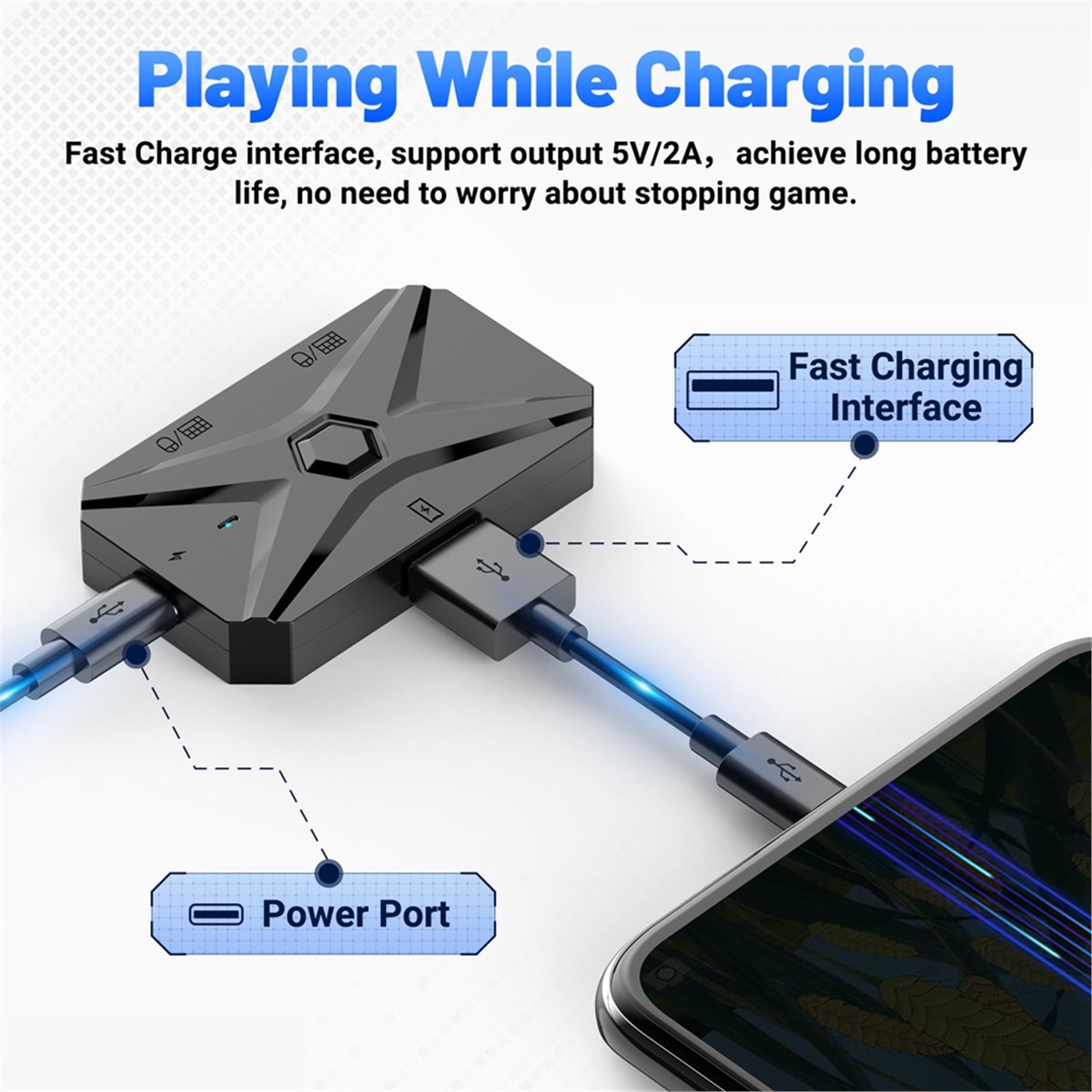 #48Y (Black)Mobile Games Conve - огляд і ціна Gaming Keyboard And Mouse Converter For Mobile