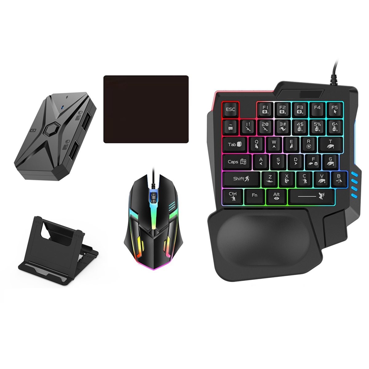 #48Y (Black)Mobile Games Conve - огляд і ціна Gaming Keyboard And Mouse Converter For Mobile