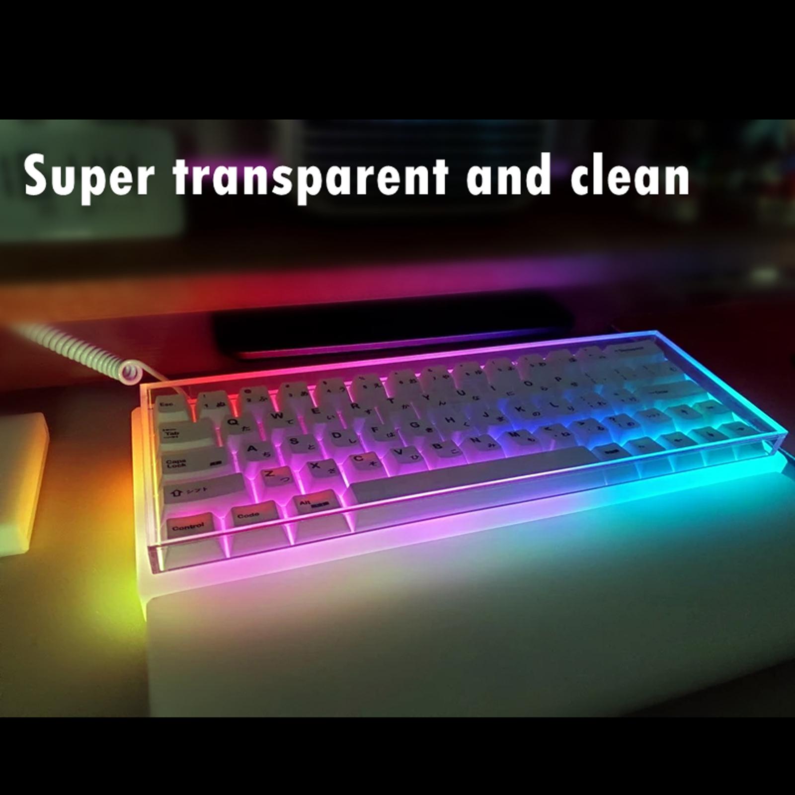 Acrylic Mechanical Keyboard Du - огляд і ціна Keyboard Gaming Transparent
