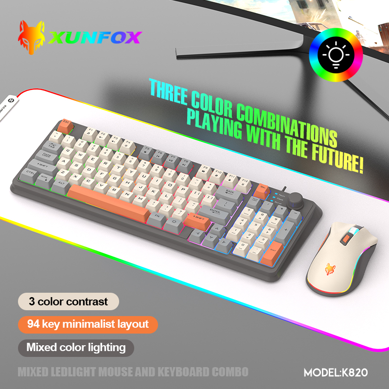 K820 USB Wired Game Keyboard M - огляд і ціна Gaming Keyboard And Mouse Set