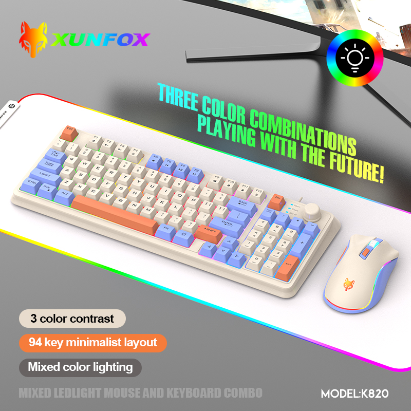 K820 USB Wired Game Keyboard M - огляд і ціна Gaming Keyboard And Mouse Set