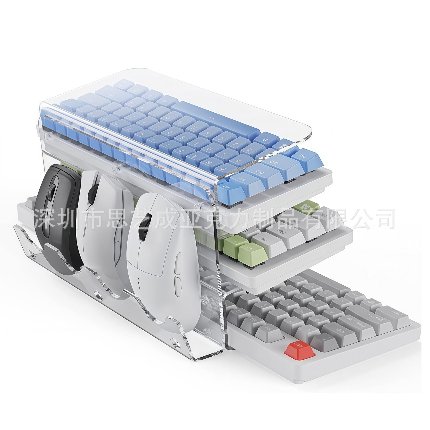 New 3-layer Acrylic Keyboard H - огляд і ціна Keyboard Gaming Transparent