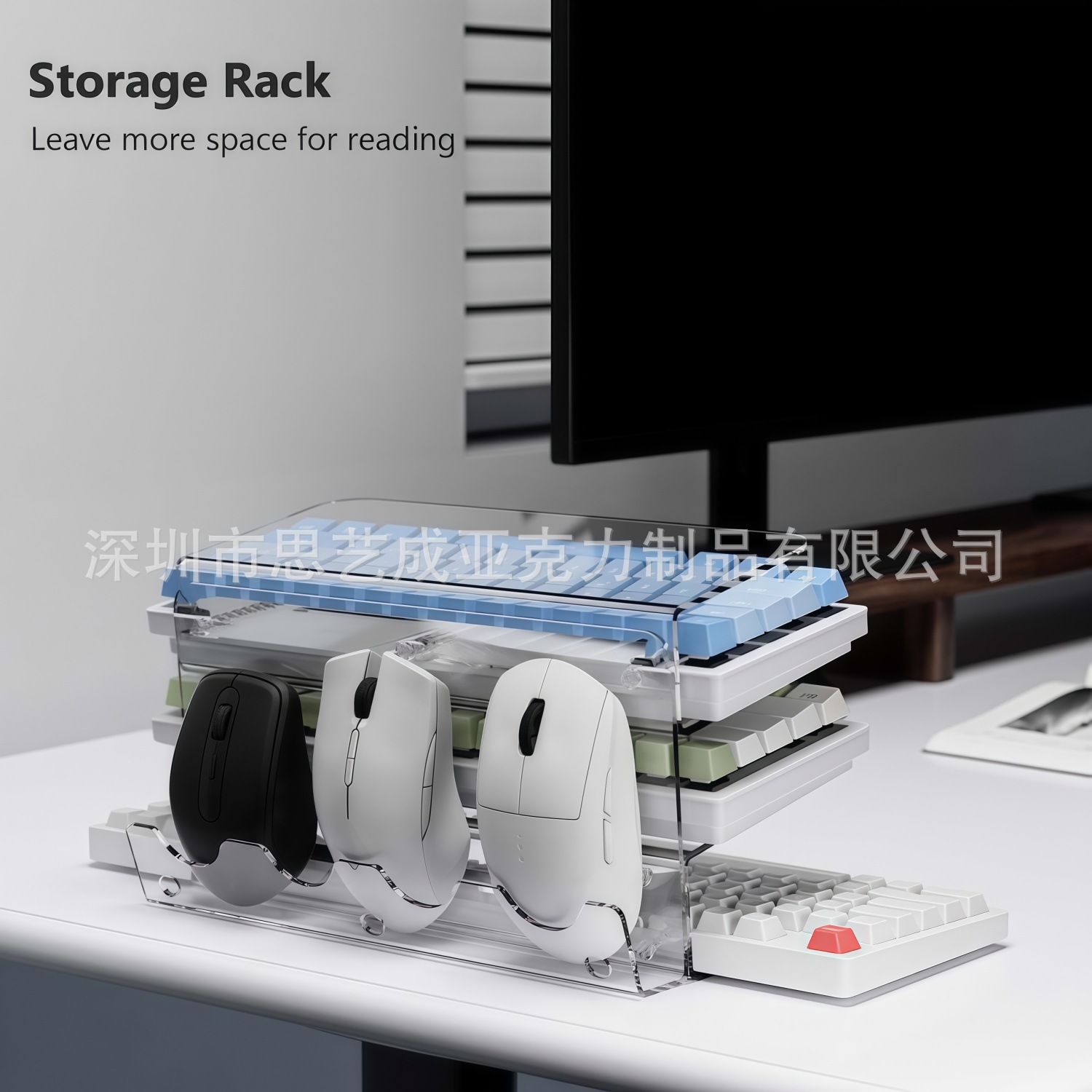 New 3-layer Acrylic Keyboard H - огляд і ціна Keyboard Gaming Transparent